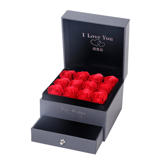 Coffret Cadeau Collier Rose, Cadeau Parfait Pour La Saint-Valentin