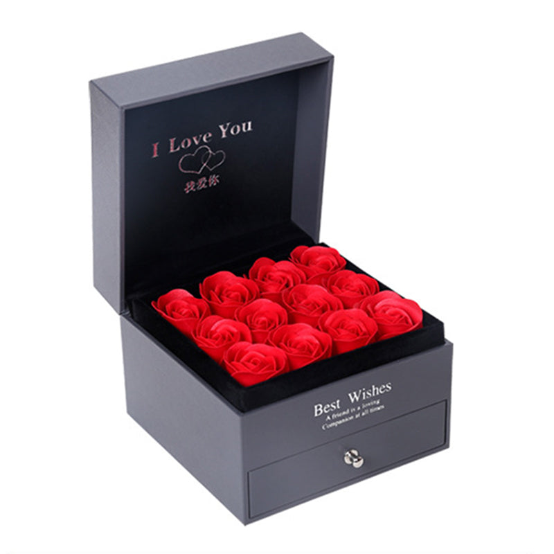 Coffret Cadeau Collier Rose, Cadeau Parfait Pour La Saint-Valentin